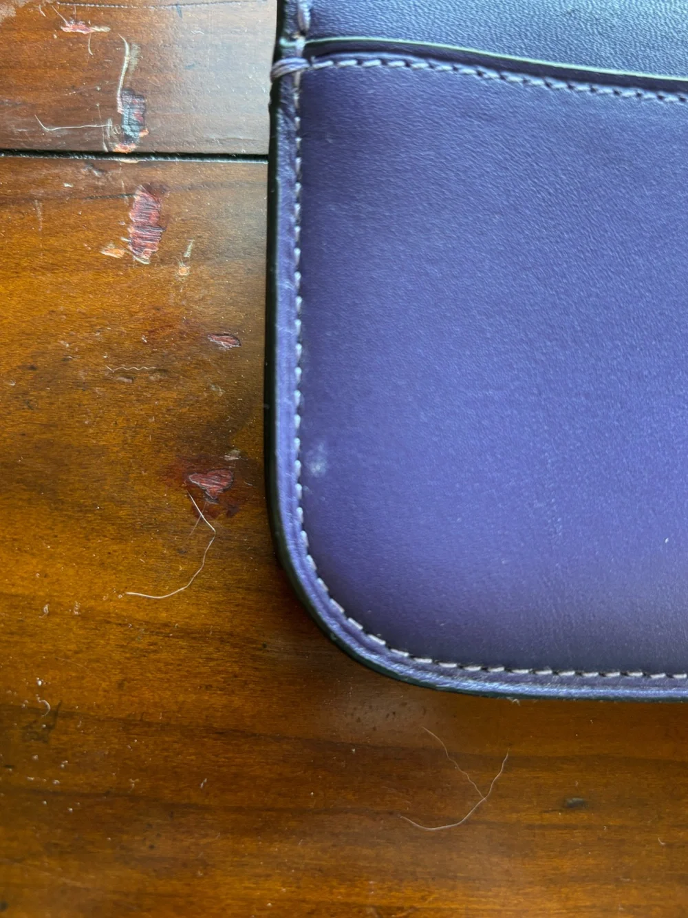 Coach Purple Leather Wristlet Wallet